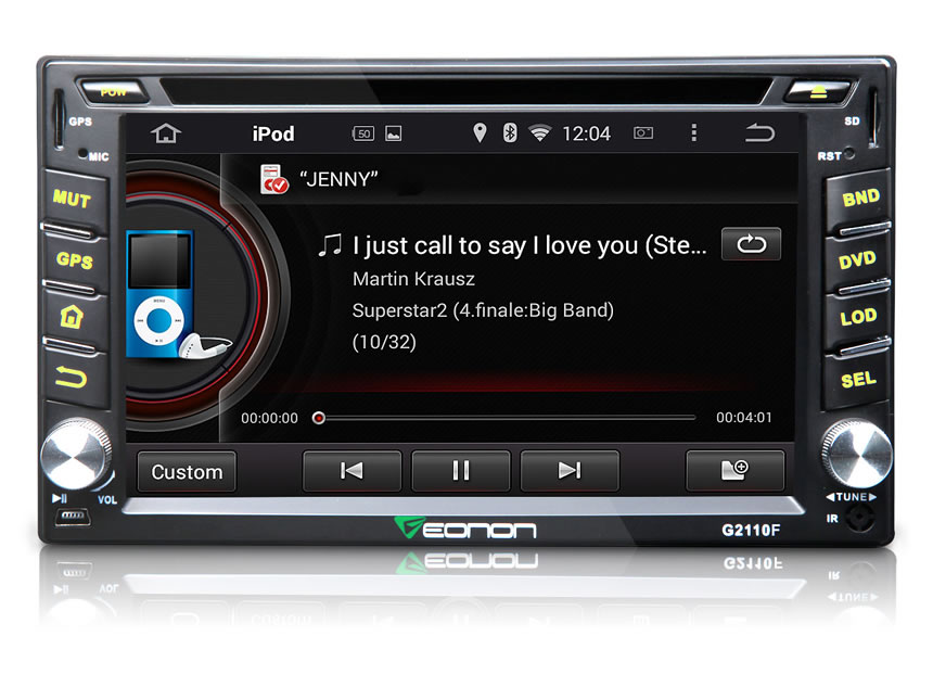2-DIN Android 4.4.4 Quad-Core 6.2” Multimedia Car DVD GPS with Mutual Control EasyConnected  