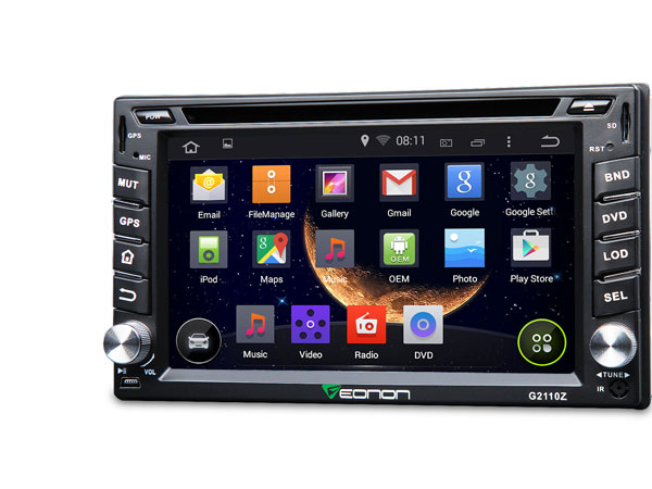 Android 4.4.4 OS 6.2 Inch Capacitive Touch Screen Car DVD GPS Navigation (Upgraded to Android Unit G2110F)