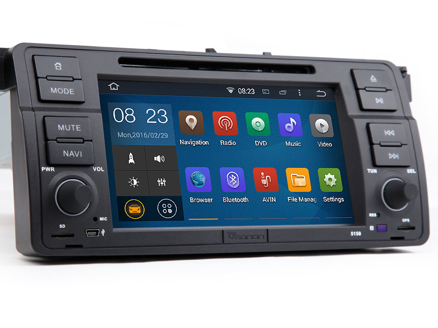 BMW E46 Android 4.4.4 Quad-Core 7″ Multimedia Car DVD GPS with Mutual Control EasyConnected